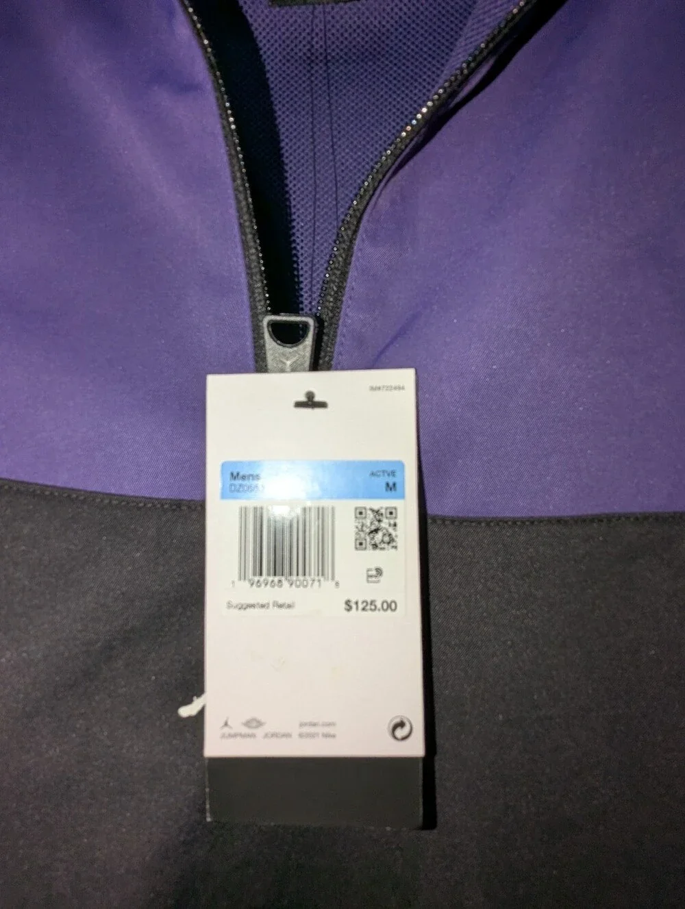 Jordan Mesh-Lined Pullover Jacket - Purple & Black